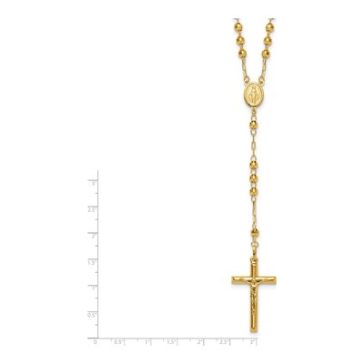 14K Yellow Gold Rosary Necklace – view 6