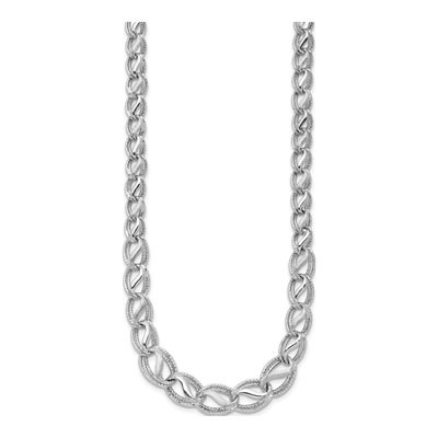 14K White Gold Diamond-Cut Necklace – view 3
