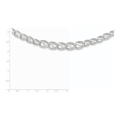 14K White Gold Diamond-Cut Necklace – view 4