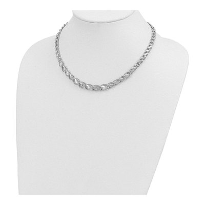 14K White Gold Diamond-Cut Necklace – view 5