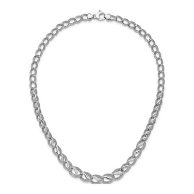 14K White Gold Diamond-Cut Necklace – view 6
