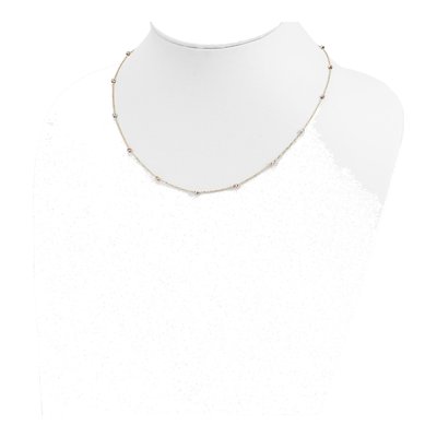 14K Tri-Color Gold Diamond-Cut Necklace – view 5