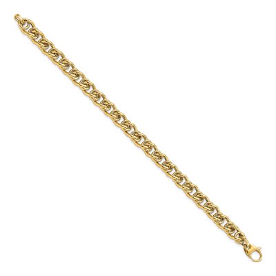 14K Yellow Gold Fancy Link Bracelet – view 3