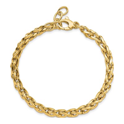 14K Yellow Gold Fancy Link Bracelet – view 5