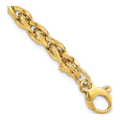 14K Yellow Gold Fancy Link Bracelet
