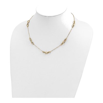 14K Yellow Gold Fancy Oval Link Necklace – view 5