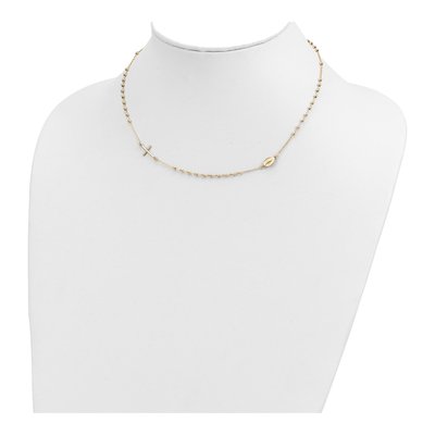 14K Yellow Gold Rosary Necklace – view 5