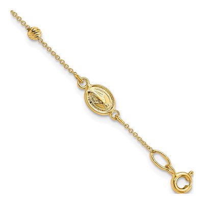 14K Yellow Gold Kids' Rosary Bracelet