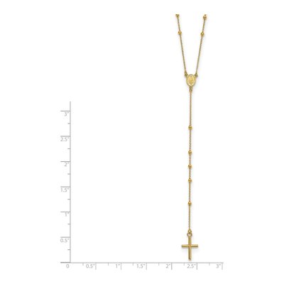 14K Yellow Gold 24-inch Rosary Necklace – view 4