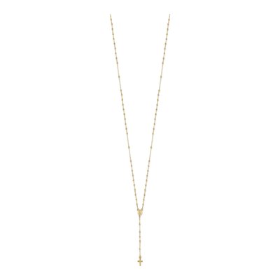 14K Yellow Gold Rosary Necklace – view 3