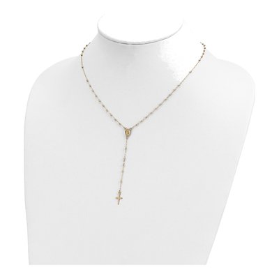 14K Yellow Gold Rosary Necklace – view 5