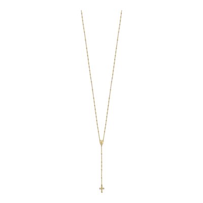 14K Yellow Gold Rosary Necklace – view 3