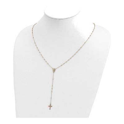 14K Yellow Gold Rosary Necklace – view 5