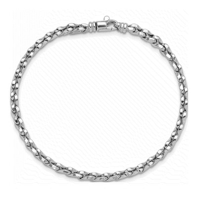 14K White Gold Fancy Link Bracelet – view 6