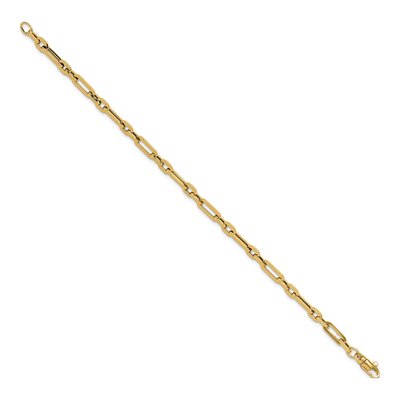 14K Yellow Gold Fancy Link Bracelet – view 3