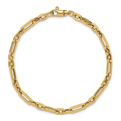 14K Yellow Gold Fancy Link Bracelet – view 5