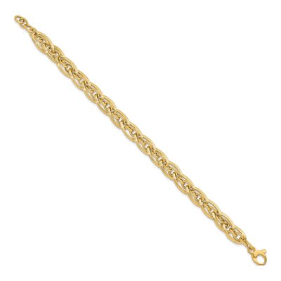 14K Yellow Gold Fancy Link Bracelet – view 3