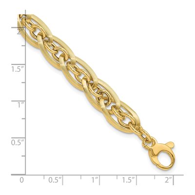 14K Yellow Gold Fancy Link Bracelet – view 5