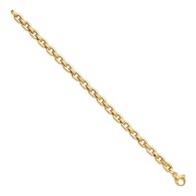 14K Yellow Gold Fancy Link Bracelet – view 3
