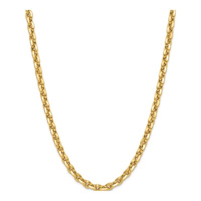 14K Yellow Gold 8.11mm Rolo Chain – view 3