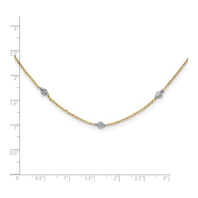 14K Yellow Gold Disc Station Necklace – view 3