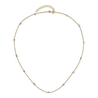 14K Yellow Gold Disc Station Necklace – view 4