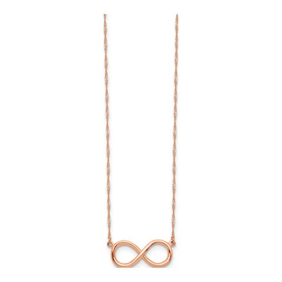 14K Rose Gold Infinity Necklace – view 3