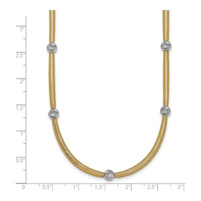 14K Yellow Gold Mesh Necklace – view 6