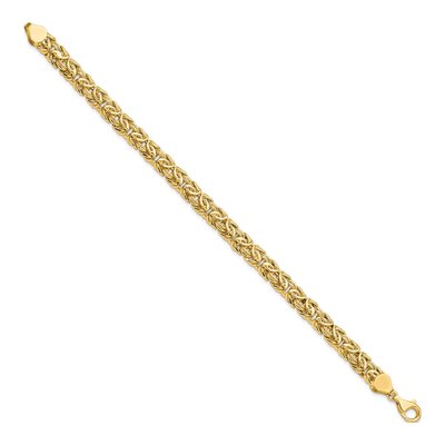 14K Yellow Gold Byzantine Bracelet – view 3