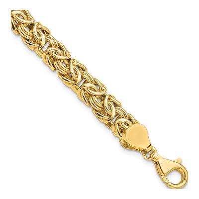 14K Yellow Gold Byzantine Bracelet