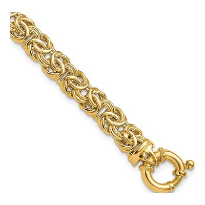 14K Yellow Gold Byzantine Bracelet