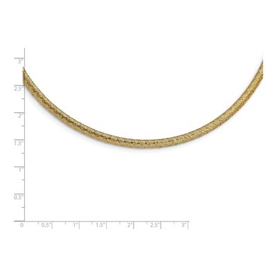 14K Yellow Gold Woven Mesh Necklace – view 4