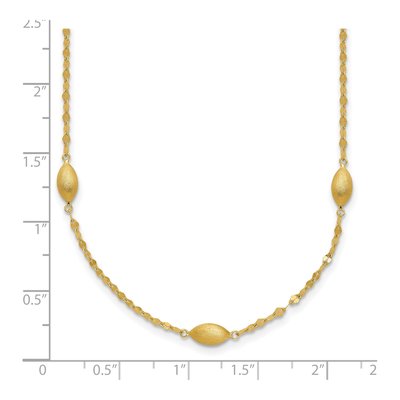 14K Yellow Gold Diamond-Cut Necklace – view 4