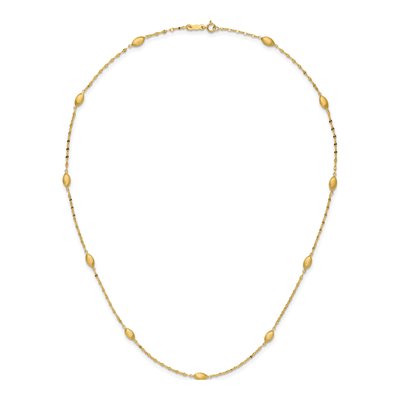 14K Yellow Gold Diamond-Cut Necklace – view 6