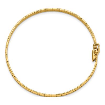 14K Yellow Gold Omega Bracelet – view 3