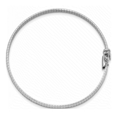 14K White Gold Omega Bracelet – view 3