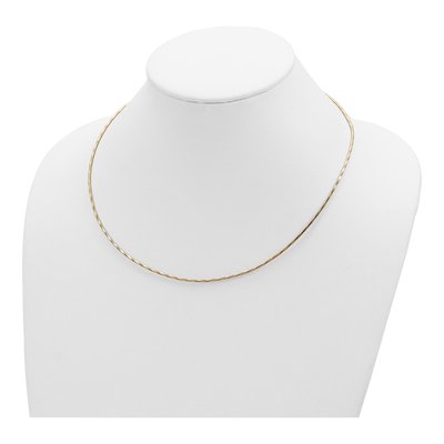 14K Yellow Gold Omega Necklace – view 4