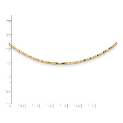 14K Yellow Gold Omega Necklace – view 5