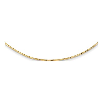 14K Yellow Gold Omega Necklace