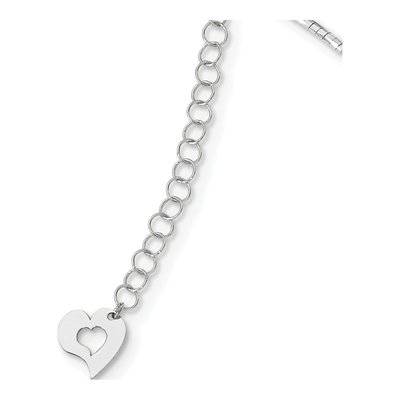14K White Gold Omega Necklace – view 3