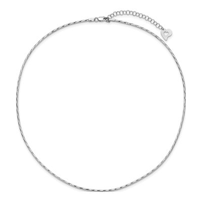 14K White Gold Omega Necklace – view 6