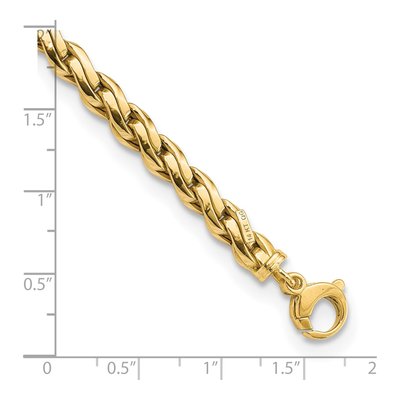 14K Yellow Gold Fancy Link Bracelet – view 4