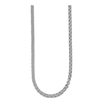 14K White Gold 3.5mm Fancy Link Chain – view 3