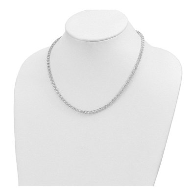 14K White Gold 3.5mm Fancy Link Chain – view 4
