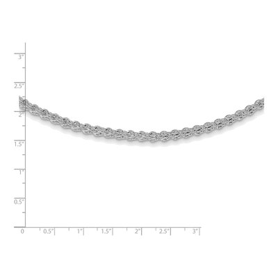 14K White Gold 3.5mm Fancy Link Chain – view 5