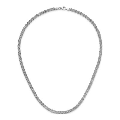 14K White Gold 3.5mm Fancy Link Chain – view 6