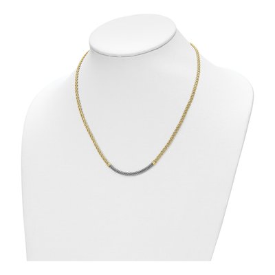 14K Yellow Gold Diamond-Cut Twisted Fancy Rope Necklace – view 5