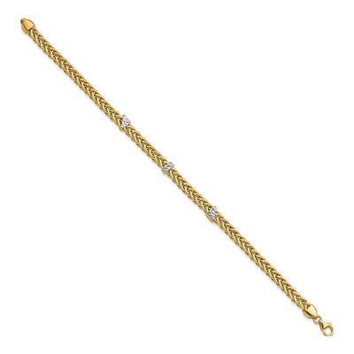 14K Yellow Gold Wheat Bracelet – view 3