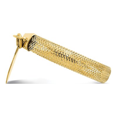 14K Yellow Gold Mesh Stretch Ring – view 5