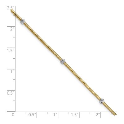 14K Yellow Gold Woven Bracelet – view 4